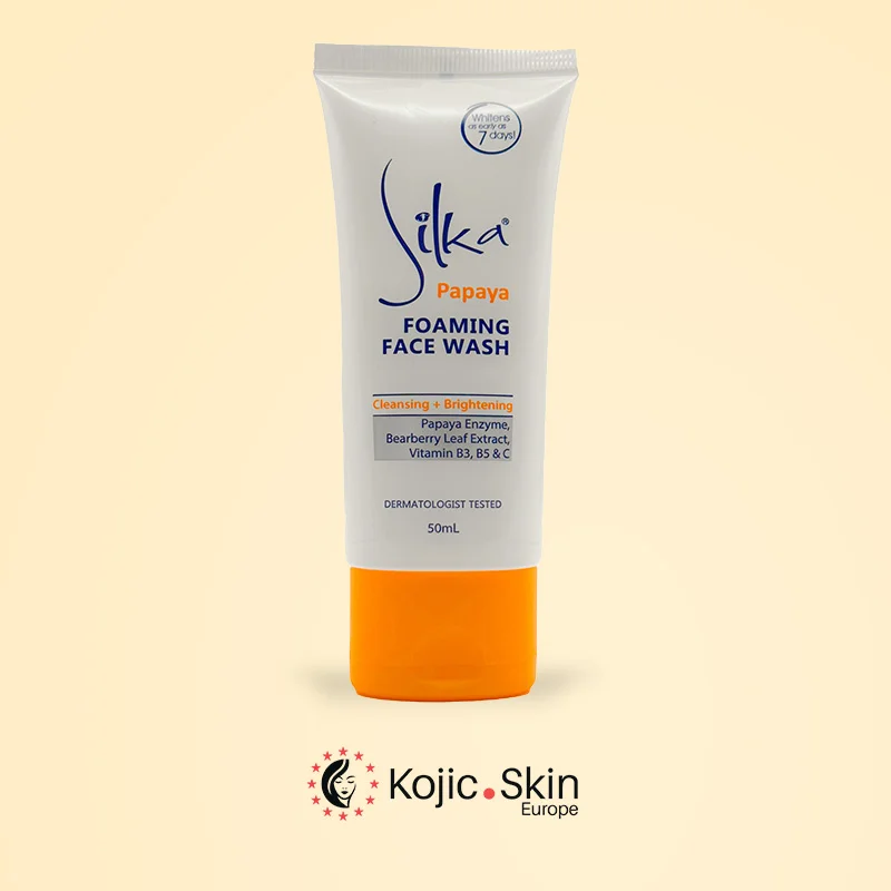 Papaya Foaming Facial Cleanser 50ml - Silka