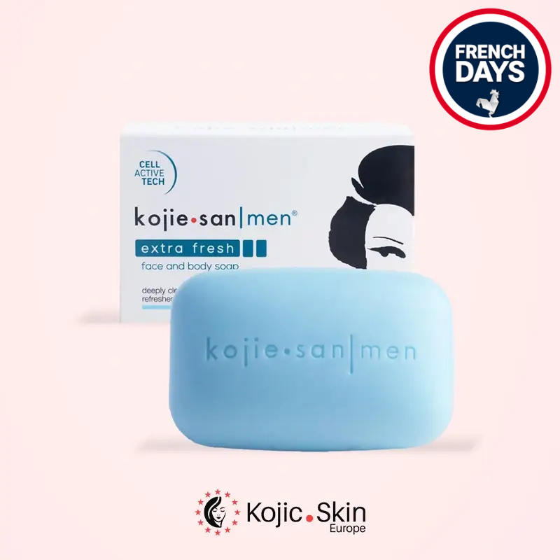 Men "extra fresh" gezichts- en lichaamszeep 135g - Kojie San