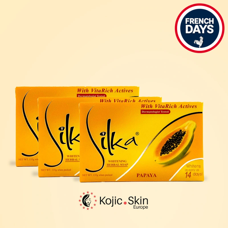 3 Papaya Soaps 3x90g - Silka