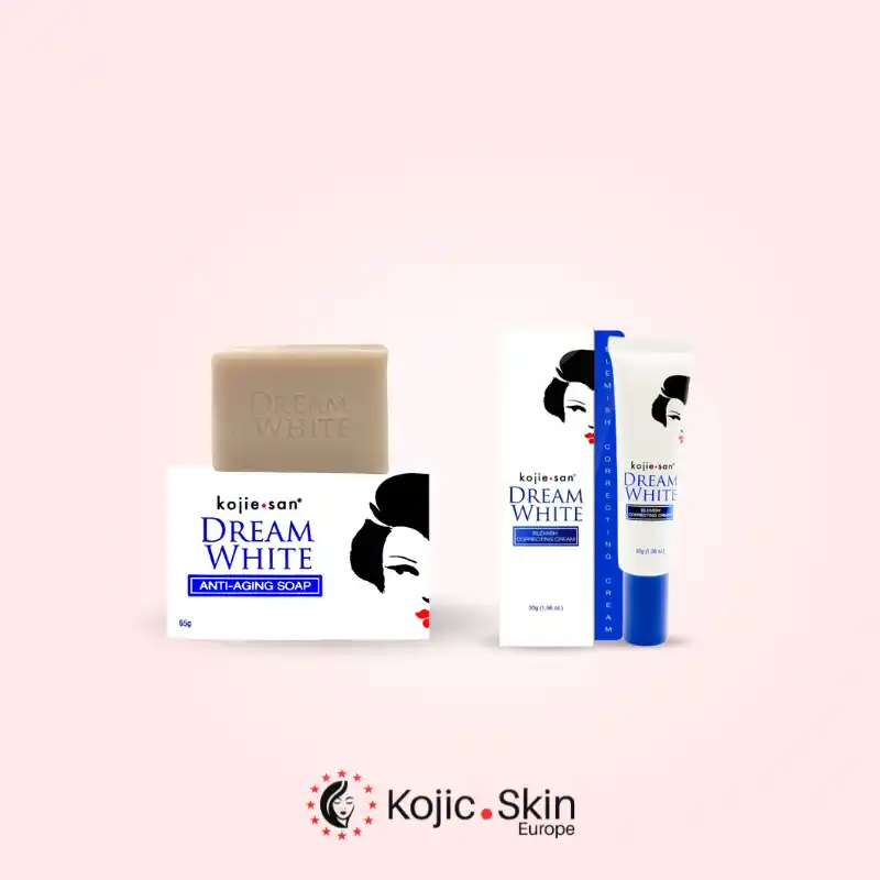 Pack savon 65g Dream White et crème visage anti imperfections 30g- Kojie San