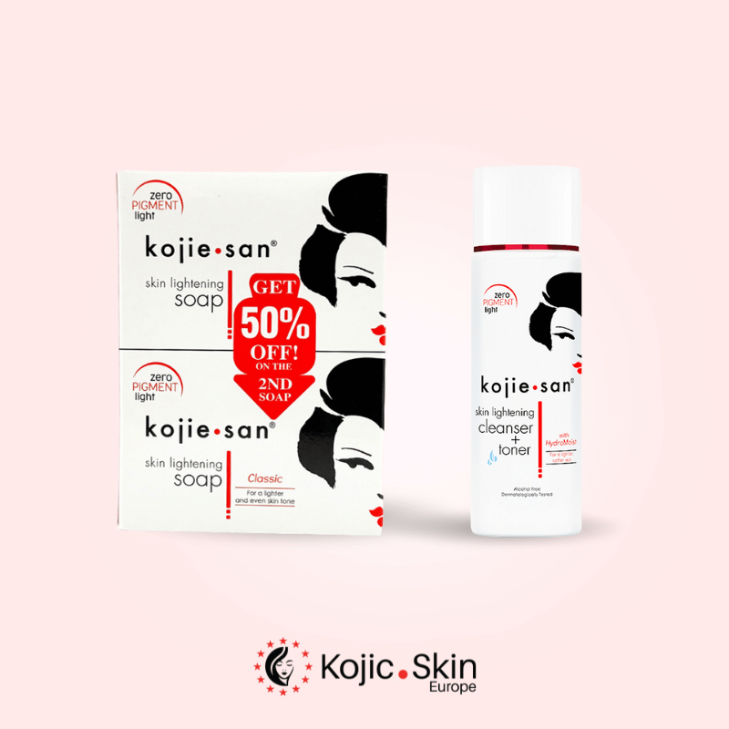 Pack savon 2x65g et nettoyant et tonifiant 100ml – Kojie San