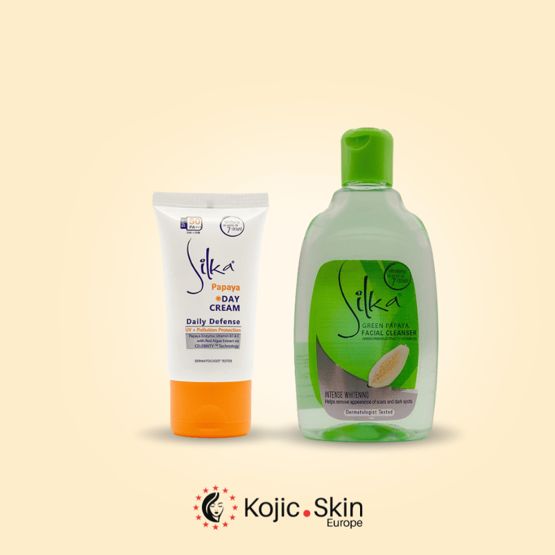 Pack crème de jour 30ml et nettoyant visage vert 150ml – Silka