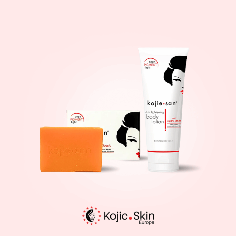 Pack savon 65g et lotion éclaircissante pour corps 200ml – Kojie San