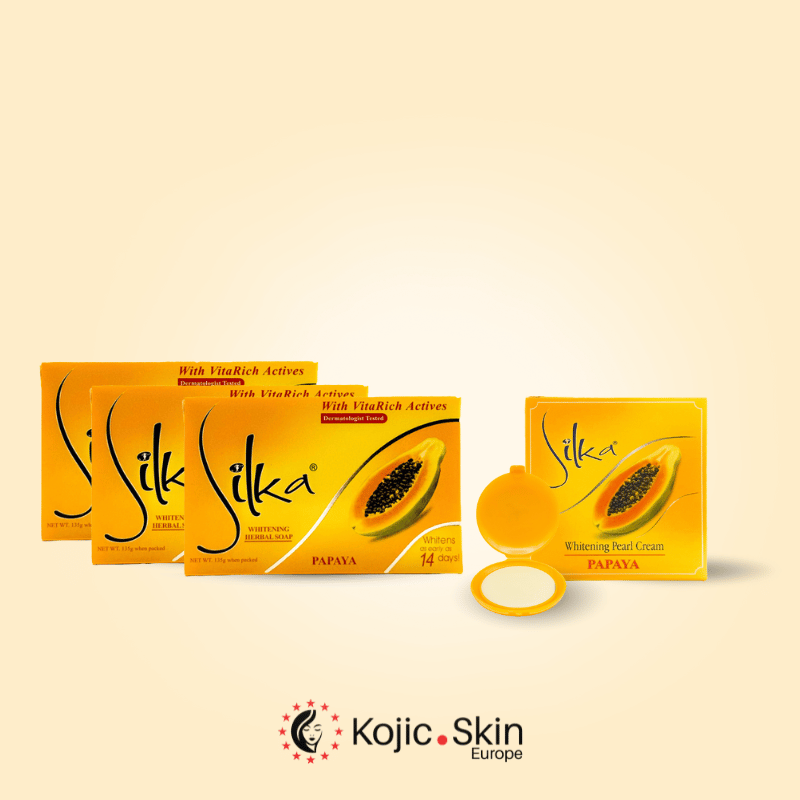 Pack savon 3x90g et crème visage 8g à la papaye – Silka