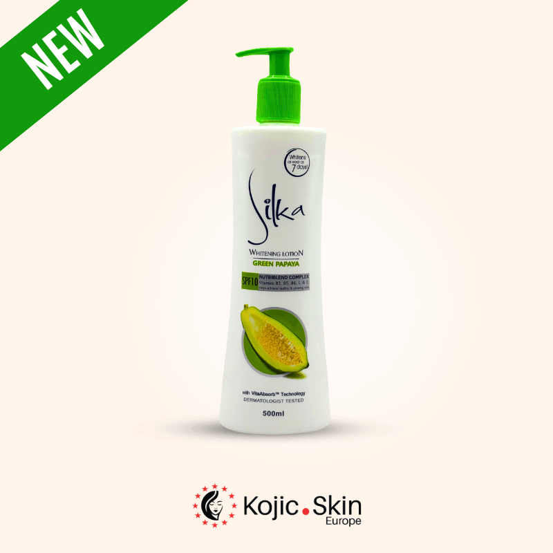 Lotion pour corps SPF10 à la papaye verte 500 ml – Silka